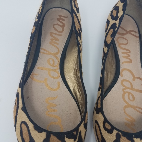 Sam Edelman Animal Print Pointy Flats Size 8 - Picture 3 of 8